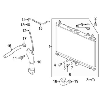 Honda OE - Cooling - Radiator & Components (Engine)