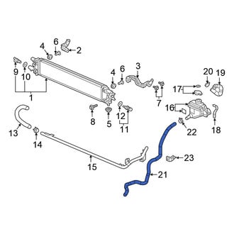 Honda OE - Drive Motor Inverter Radiator Hose