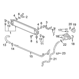 Honda OE - Cooling - Radiator & Components (Power Control Unit)