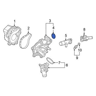 Honda OE - Engine Coolant Thermostat Housing Seal