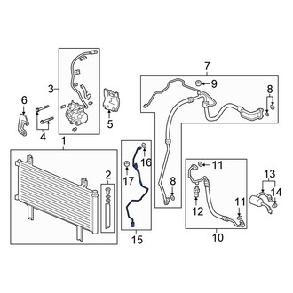 Honda OE - A/C Refrigerant Discharge Hose