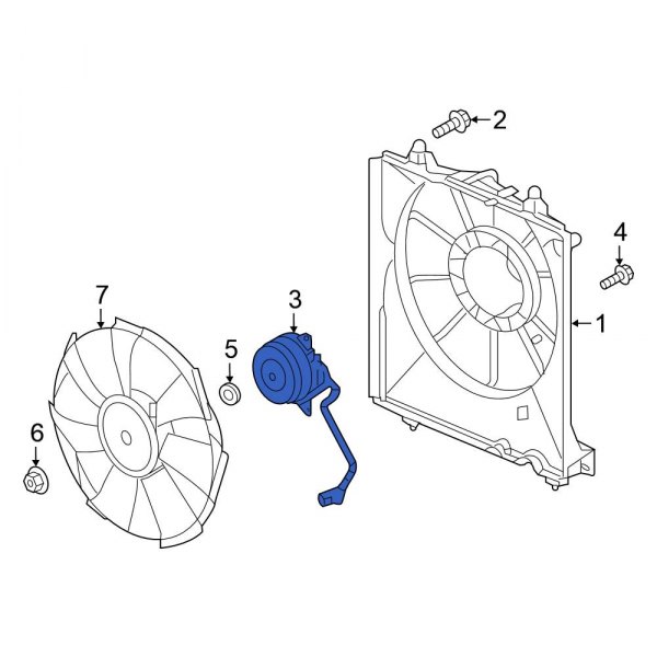 A/C Condenser Fan Motor