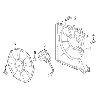 Honda OE - Air Conditioner & Heater - Condenser Fan