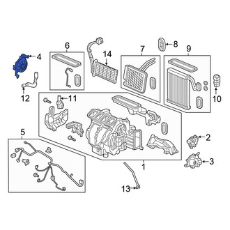 Honda OE - Left HVAC Blend Door Actuator
