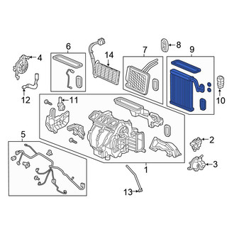 Honda OE - A/C Evaporator Core