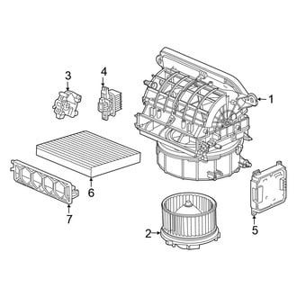 Honda OE - Air Conditioner & Heater - Blower Motor & Fan (EX / LX / Touring)