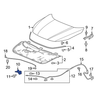 Honda OE - Front Hood Latch