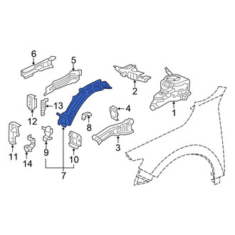 Honda OE - Front Left Frame Side Member Assembly