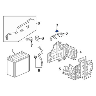 Honda OE - Battery Hold Down Nut