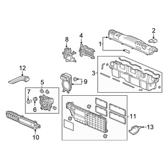 Honda OE - Electrical - Battery (Battery Cover & Ducts, High Voltage)