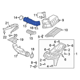 Honda OE - Center Engine Air Intake Hose