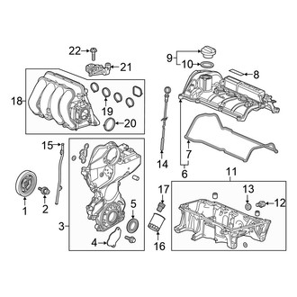 Honda OE - Engine / Transaxle - Engine Parts (EX / LX / Touring)
