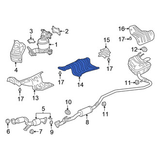 Honda OE - Front Floor Pan Heat Shield