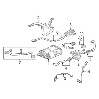 Honda OE - Emission System - Emission Components (Vapor Canister & Sensors)