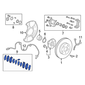 Honda OE - Front Disc Brake Pad Set