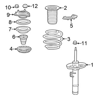 Honda OE - Front Suspension - Struts & Components