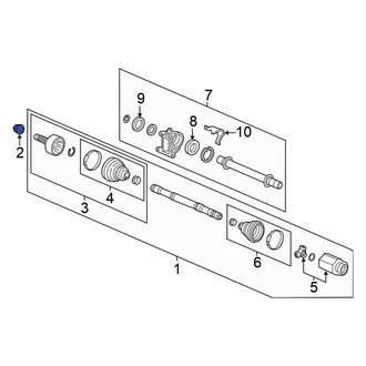 Honda OE - Front Axle Nut