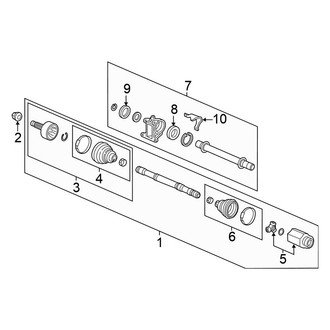 Honda OE - Front Suspension - Drive Axles