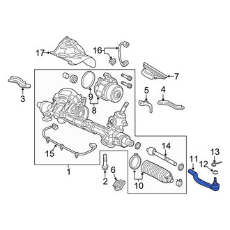 Honda OE - Left Outer Steering Tie Rod End