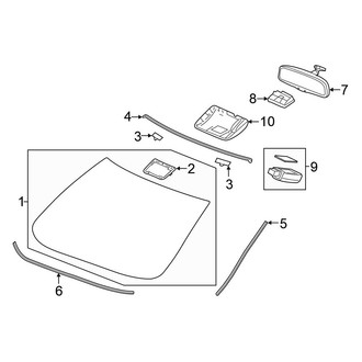 Honda OE - Windshield - Glass