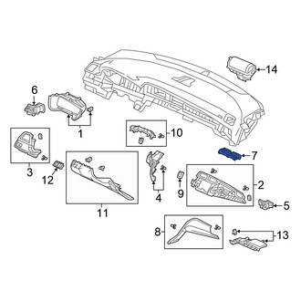 Honda OE - Center Dashboard Air Vent