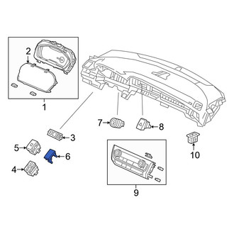 Honda OE - Dashboard Panel Cap