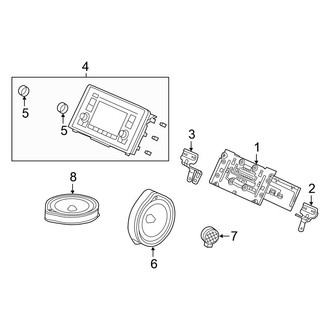 Honda OE - Instrument Panel - Sound System (W/O Touchscreen)
