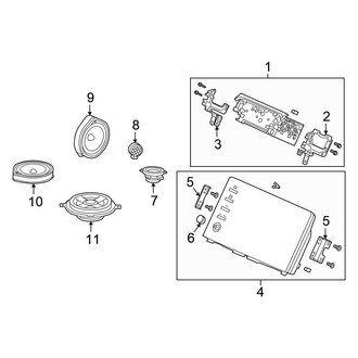 Honda OE - Instrument Panel - Sound System (With Touchscreen)