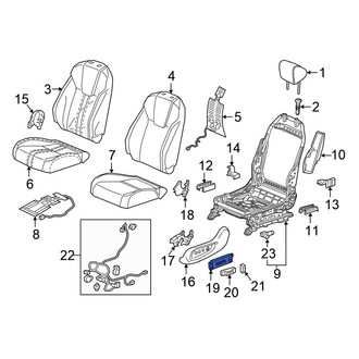 Honda OE - Front Left Power Seat Switch