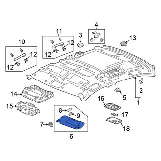 Honda OE - Left Sun Visor