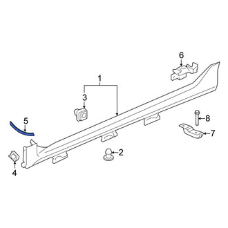 Honda OE - Front Rocker Panel Molding Seal