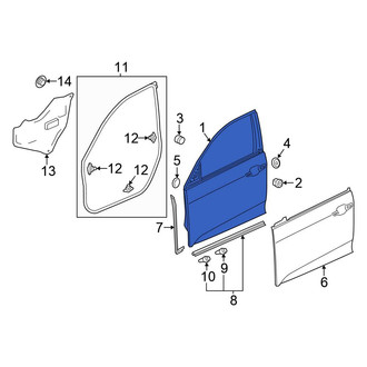 Honda OE - Front Right Door Shell