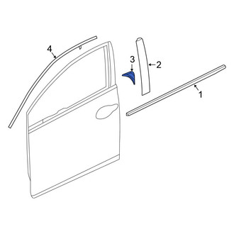 Honda OE - Front Right Door Molding
