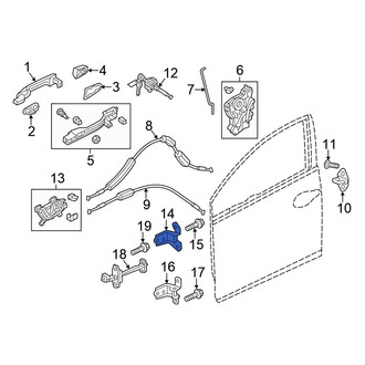 Honda OE - Front Right Upper Door Hinge