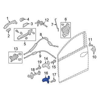 Honda OE - Front Right Lower Door Hinge