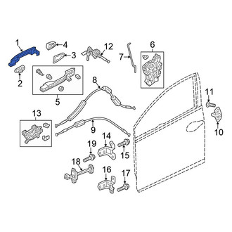 Honda OE - Front Left Outer Exterior Door Handle