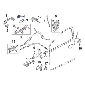 Honda OE - Front Left Exterior Door Handle Cover