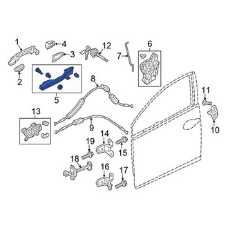 Honda OE - Front Left Exterior Door Handle Base