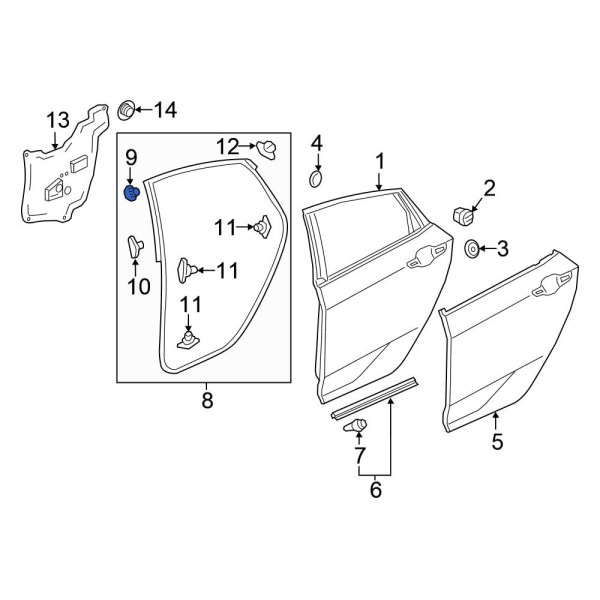 Door Seal Clip