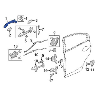 Honda OE - Front Right Outer Exterior Door Handle