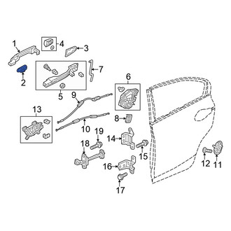 Honda OE - Rear Left Exterior Door Handle Gasket