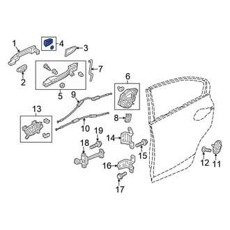 Honda OE - Front Left Exterior Door Handle Cover