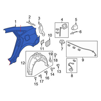 Honda OE - Rear Left Quarter Panel