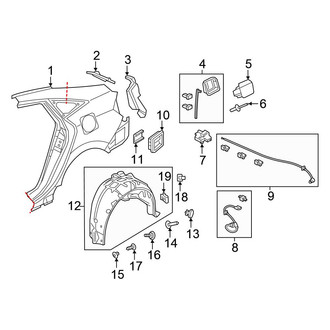 Honda OE - Quarter Panel & Components