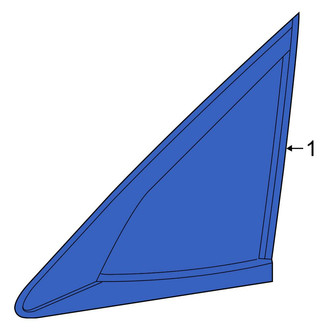 Honda OE - Rear Left Quarter Glass