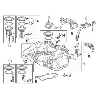 Honda OE - Fuel System Components (EX / LX / Touring)