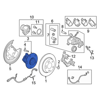 Honda OE - Rear Wheel Bearing and Hub Assembly