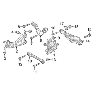 Honda OE - Rear Suspension - Suspension Components
