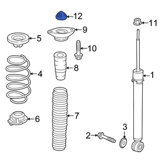 Honda OE - Suspension Shock Absorber Mount Cap