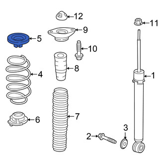 Honda OE - Rear Upper Coil Spring Insulator